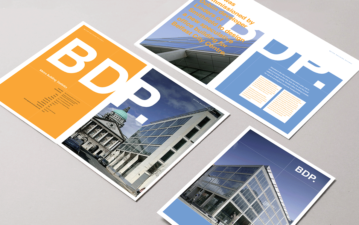 BDP project job brochures, Metro building, Belfast