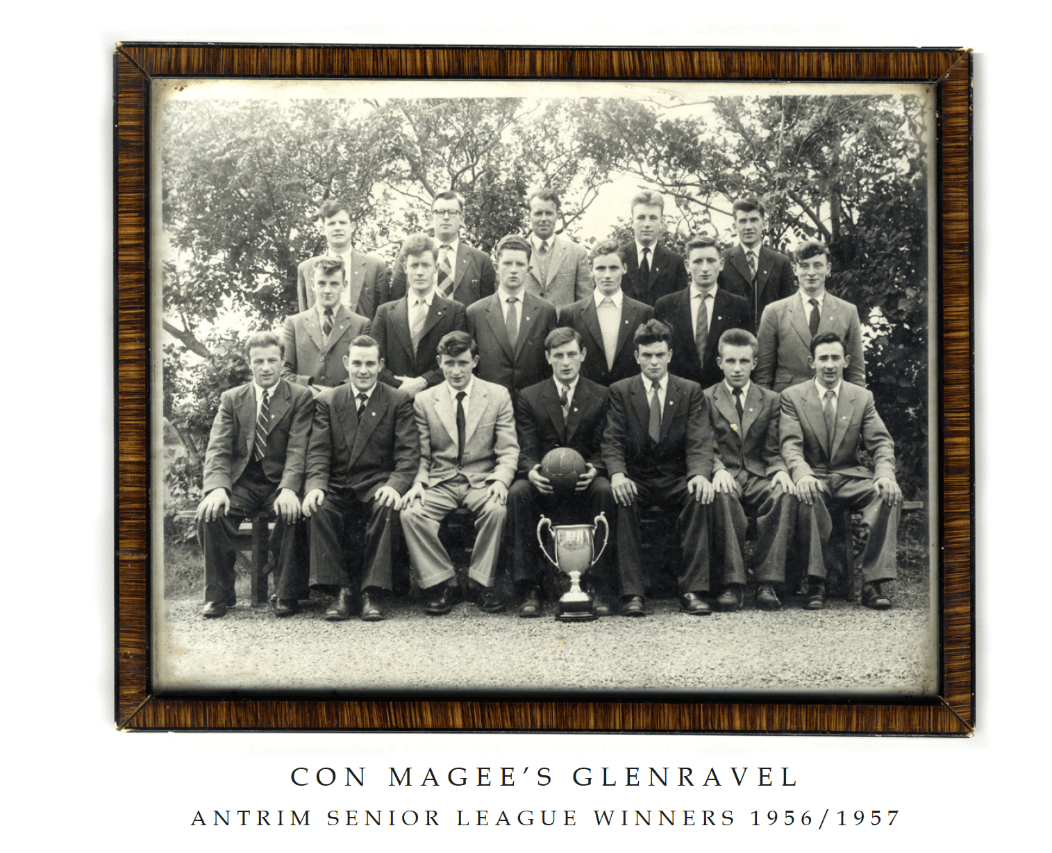 Con Magee's Glenravel, senior league winners 1956/1957, team photo