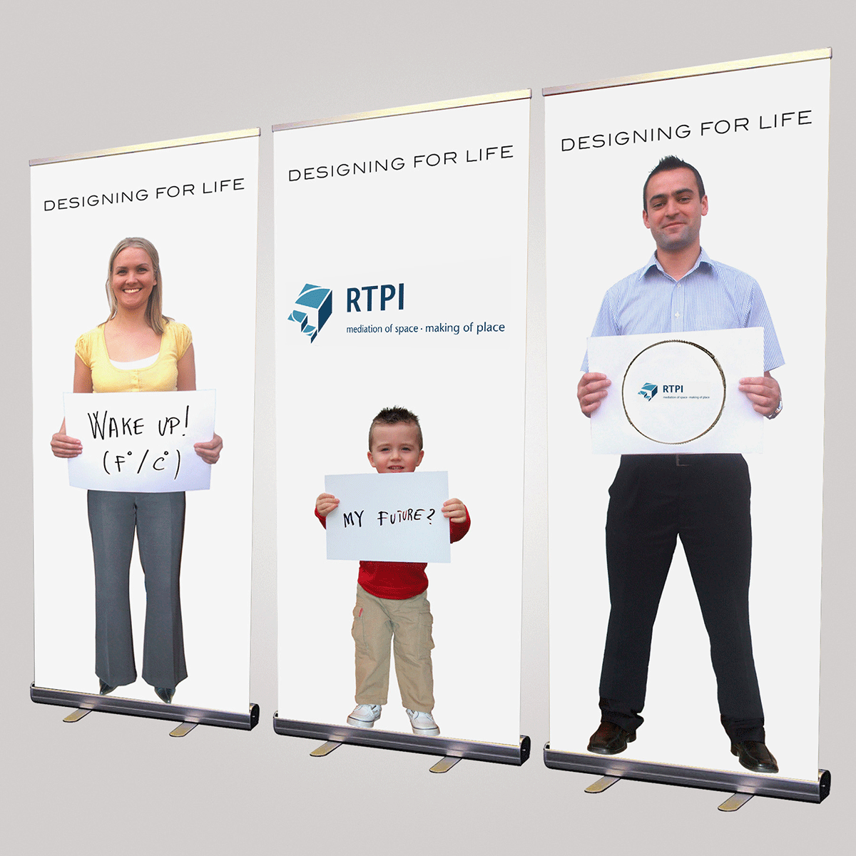 RTPI Designing for Life conference banner stands