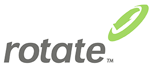 Rotate Design corporate identity, company logo, www.rotatedesign.com.